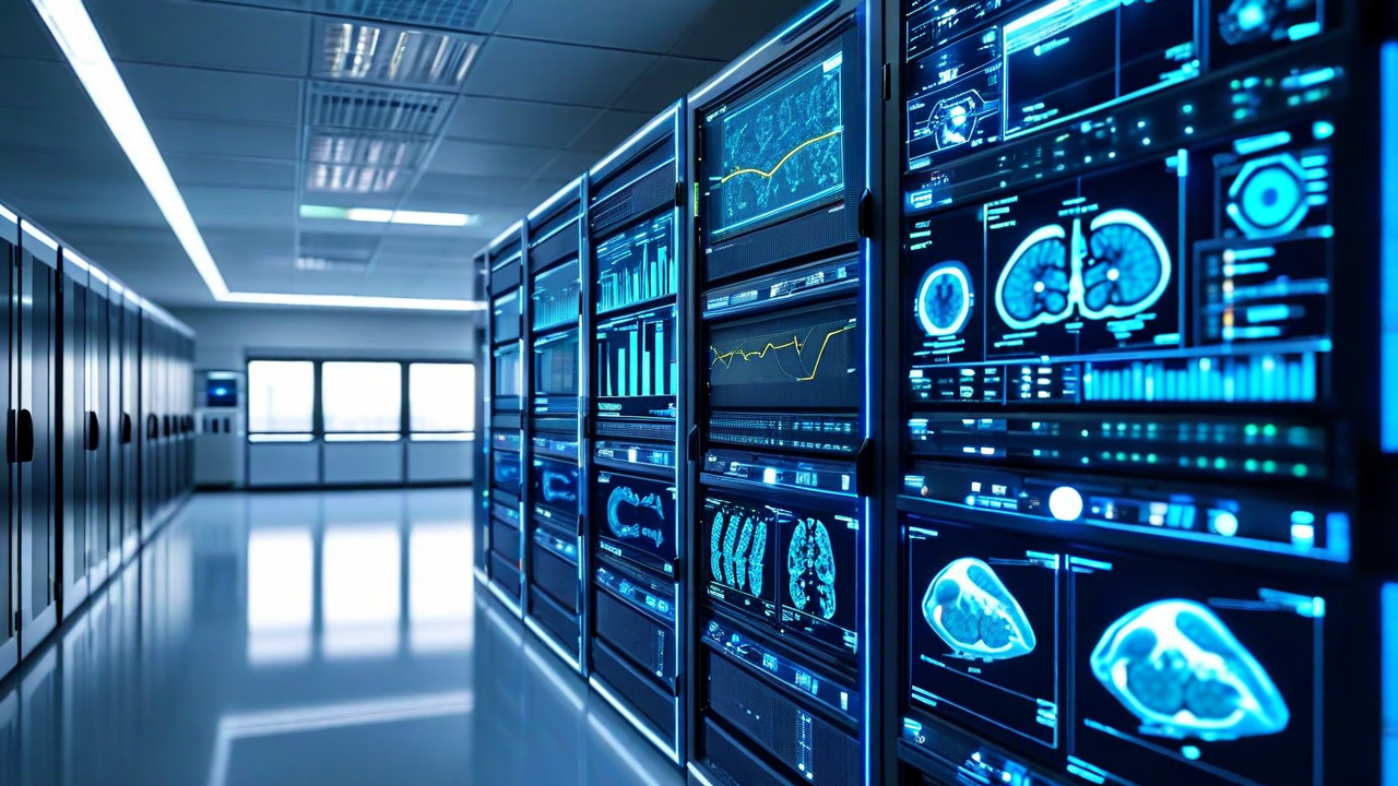 Hospital IT infrastructure integration diagram —