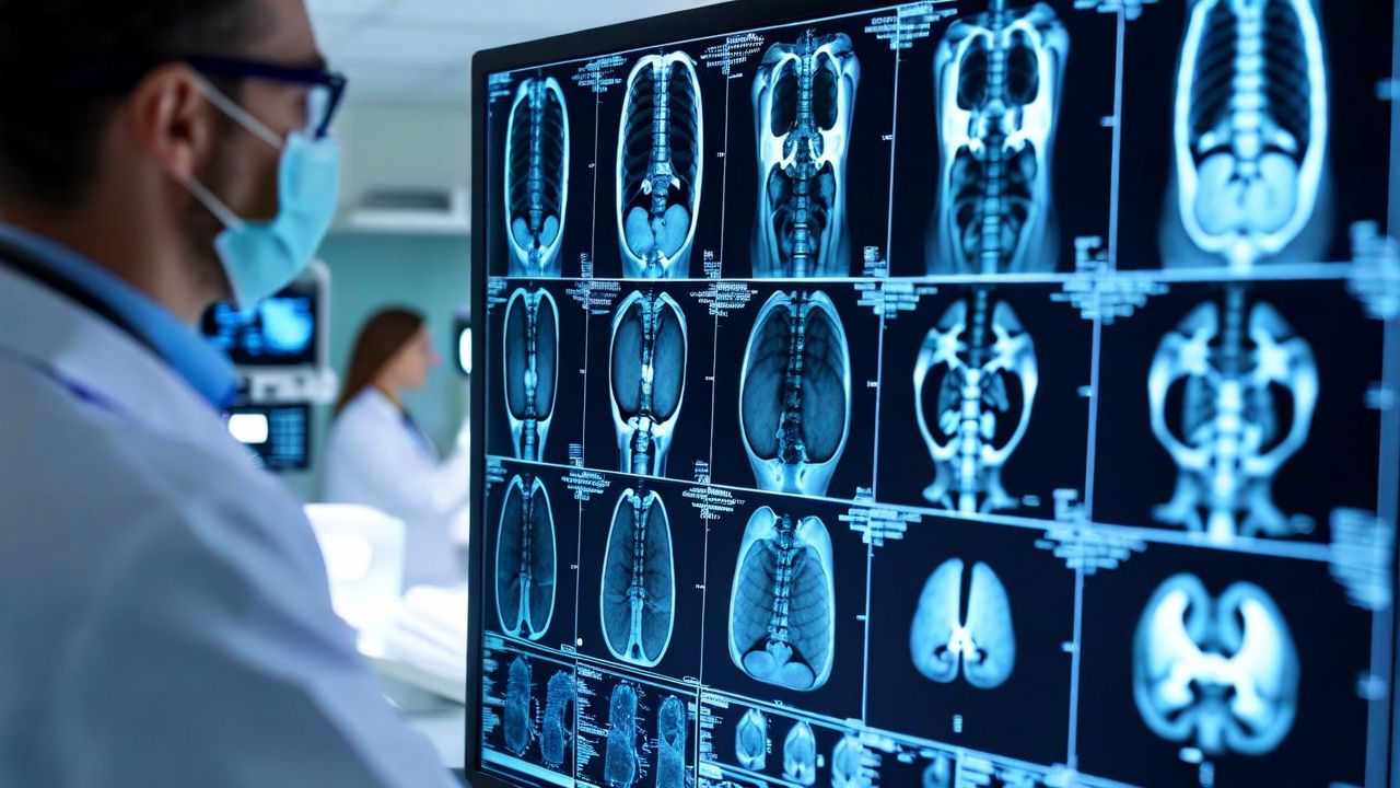 Radiologist workforce projection chart 2025–2035 —